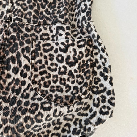 One Teaspoon Leopard Print Zip-Up Romper- women’s Large - Picture 11 of 11